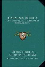 Carmina, Book 3