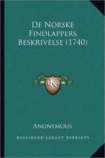 De Norske Findlappers Beskrivelse (1740)