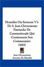 Homelies Ou Sermons V1