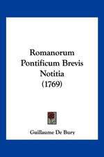 Romanorum Pontificum Brevis Notitia (1769)