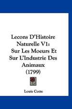 Lecons D'Histoire Naturelle V1