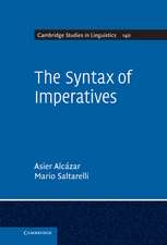 The Syntax of Imperatives