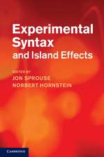 Experimental Syntax and Island Effects