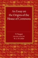 An Essay on the Origins of the House of Commons