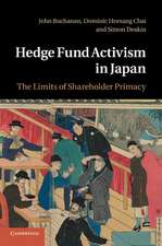 Hedge Fund Activism in Japan: The Limits of Shareholder Primacy