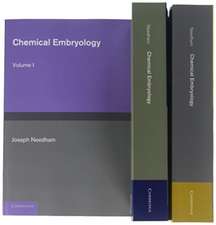 Chemical Embryology 3 Volume Set