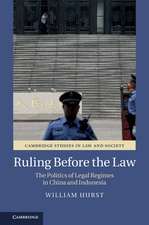 Ruling before the Law: The Politics of Legal Regimes in China and Indonesia