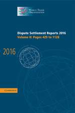 Dispute Settlement Reports 2016