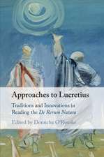 Approaches to Lucretius