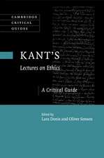 Kant's Lectures on Ethics: A Critical Guide