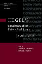 Hegel's Encyclopedia of the Philosophical Sciences: A Critical Guide