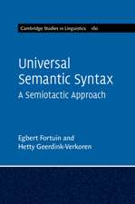 Universal Semantic Syntax: A Semiotactic Approach