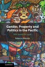 Gender, Property and Politics in the Pacific: Who Speaks for Land?