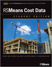 RSMeans Cost Data plus Website, Student Edition