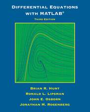 Differential Equations with MATLAB