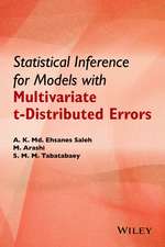 Statistical Inference for Models with Multivariate t–Distributed Errors