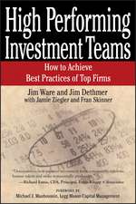 High Performing Investment Teams – How to Achieve Best Practices of Top Firms