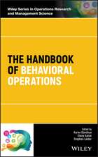 Behavioral Operations