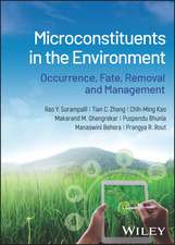 Microconstituents in the Environment – Occurrence, Fate, Removal and Management