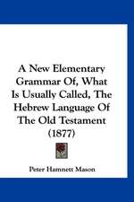 A New Elementary Grammar Of, What Is Usually Called, The Hebrew Language Of The Old Testament (1877)