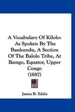 A Vocabulary Of Kilolo