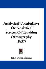 Analytical Vocabulary