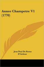 Annee Champetre V1 (1770)