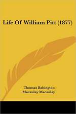 Life Of William Pitt (1877)