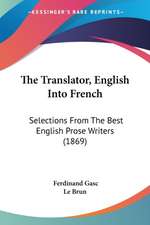 The Translator, English Into French