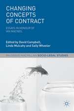 Changing Concepts of Contract: Essays in Honour of Ian Macneil