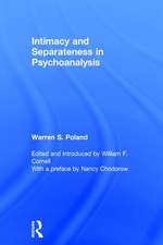 Intimacy and Separateness in Psychoanalysis