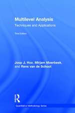 Multilevel Analysis: Techniques and Applications, Third Edition