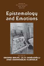 Epistemology and Emotions