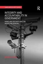 Integrity and Accountability in Government: Homeland Security and the Inspector General