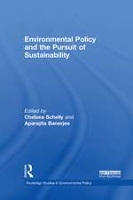 Environmental Policy and the Pursuit of Sustainability