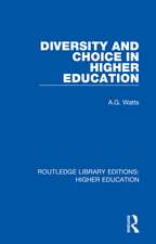 Diversity and Choice in Higher Education