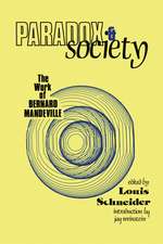 Paradox and Society: Work of Bernard Mandeville