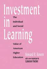 Investment in Learning: The Individual and Social Value of American Higher Education