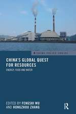 China's Global Quest for Resources: Energy, Food and Water