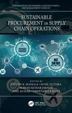 Sustainable Procurement in Supply Chain Operations