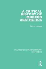 A Critical History of Modern Aesthetics