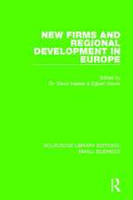 New Firms and Regional Development in Europe