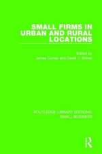 Small Firms in Urban and Rural Locations