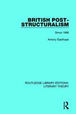 British Post-Structuralism: Since 1968