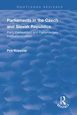 Parliaments in the Czech and Slovak Republics: Party Competition and Parliamentary Institutionalization