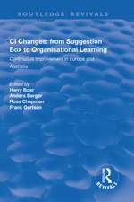 CI Changes from Suggestion Box to Organisational Learning: Continuous Improvement in Europe and Australia