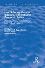 Use of Survey Data for Industry, Research and Economic Policy: Selected Papers Presented at the 24th CIRET Conference, Wellington, New Zealand 1999