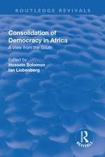 Consolidation of Democracy in Africa: A View from the South