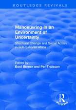 Manoeuvring in an Environment of Uncertainty: Structural Change and Social Action in Sub-Saharan Africa