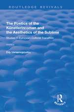 The Poetics of the Kunstlerinroman and the Aesthetics of the Sublime